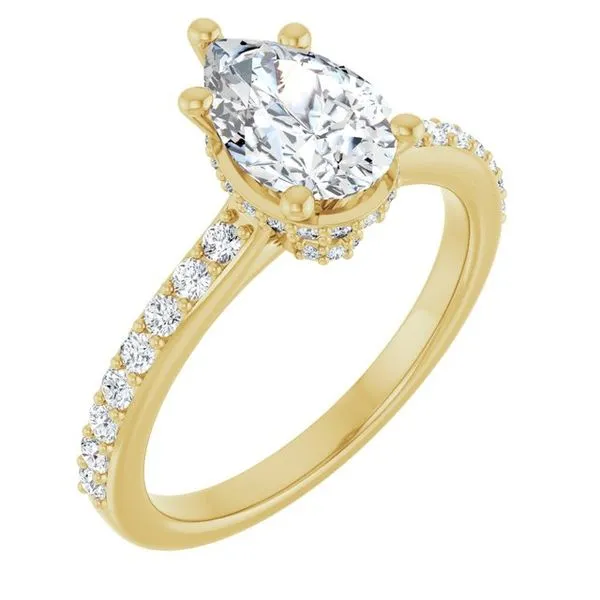 Hidden Halo-Style Engagement Ring Paul James Jewelers Angels Camp, CA
