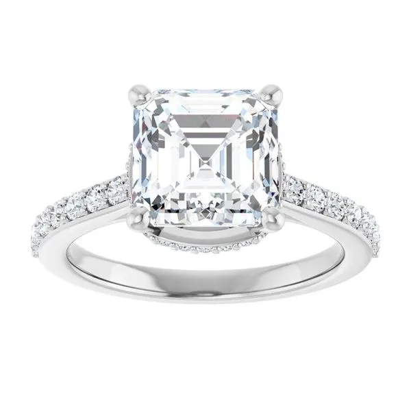 Hidden Halo-Style Engagement Ring Image 3 Clater Jewelers Louisville, KY