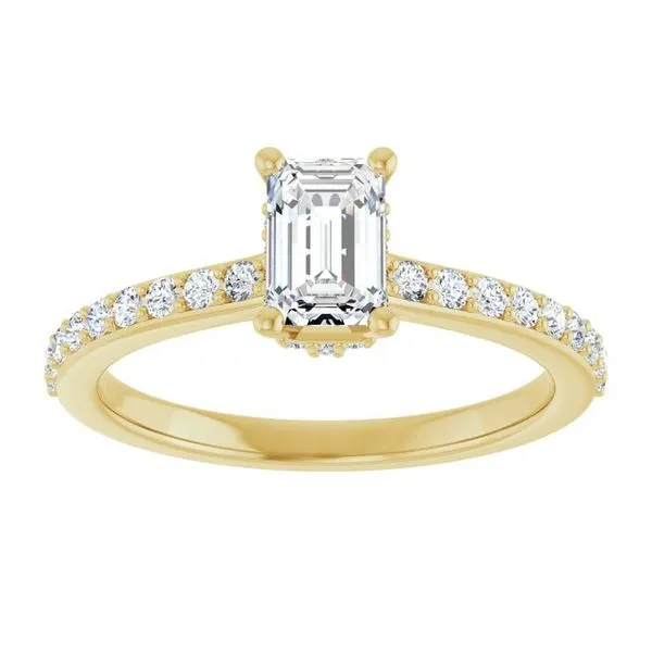 Hidden Halo-Style Engagement Ring Image 3 The Ring Austin Round Rock, TX