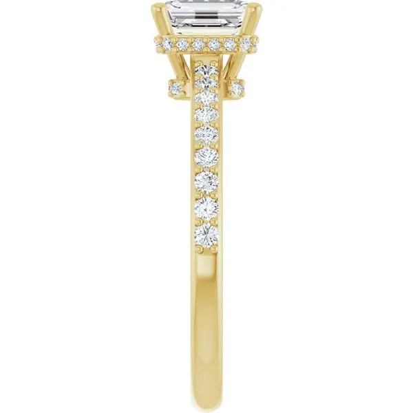 Hidden Halo-Style Engagement Ring Image 4 Don's Jewelry & Design Washington, IA