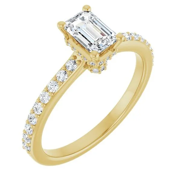 Hidden Halo-Style Engagement Ring J. Thomas Jewelers Rochester Hills, MI