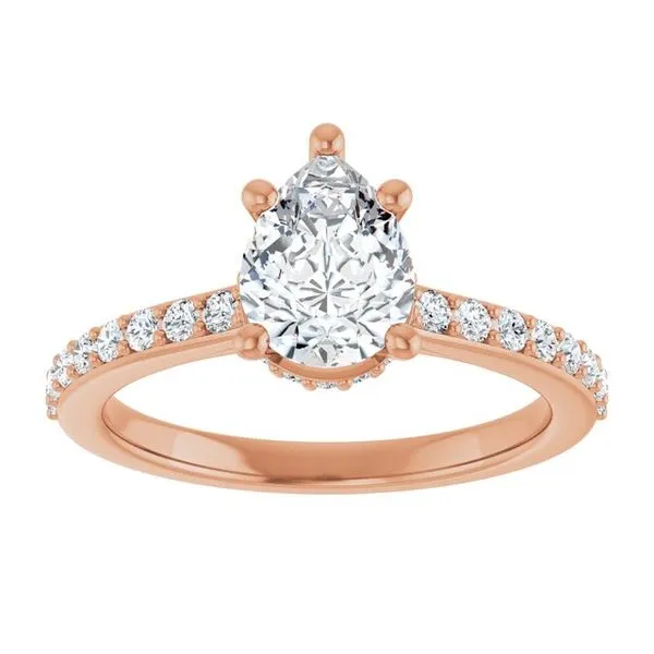 Hidden Halo-Style Engagement Ring Image 3 Arezzo Jewelers Elmwood Park, IL