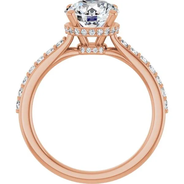 Hidden Halo-Style Engagement Ring Image 2 Don's Jewelry & Design Washington, IA