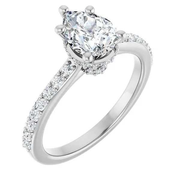 Hidden Halo-Style Engagement Ring Hudson Valley Goldsmith New Paltz, NY
