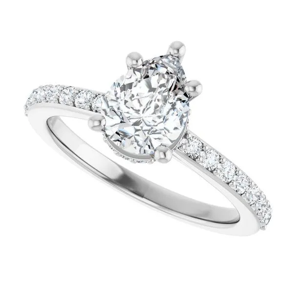 Hidden Halo-Style Engagement Ring Image 5 Raleigh Diamond Fine Jewelry Raleigh, NC