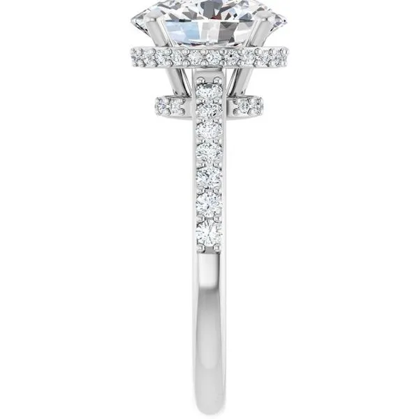 Hidden Halo-Style Engagement Ring Image 4 J. Thomas Jewelers Rochester Hills, MI