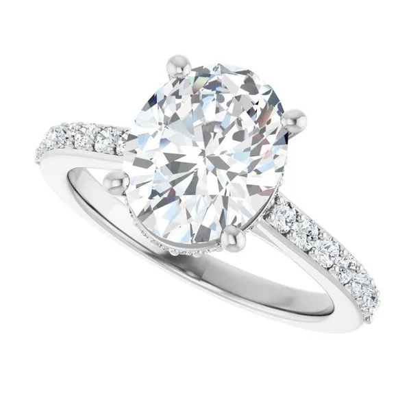 Hidden Halo-Style Engagement Ring Image 5 Raleigh Diamond Fine Jewelry Raleigh, NC