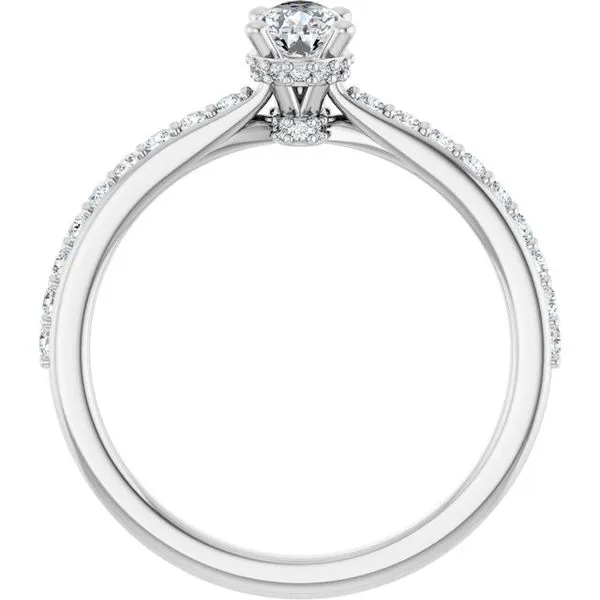Hidden Halo-Style Engagement Ring Image 2 Don's Jewelry & Design Washington, IA