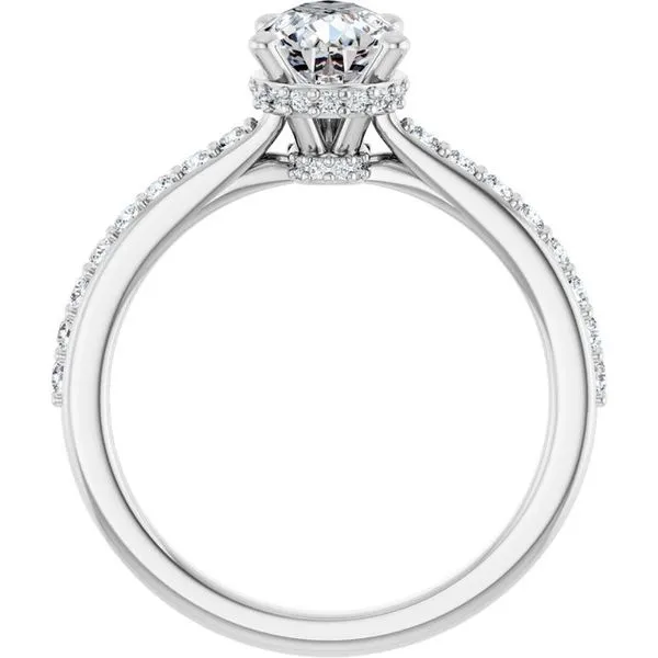 Hidden Halo-Style Engagement Ring Image 2 Arezzo Jewelers Elmwood Park, IL