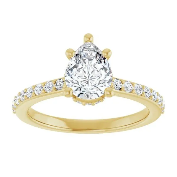 Hidden Halo-Style Engagement Ring Image 3 Don's Jewelry & Design Washington, IA