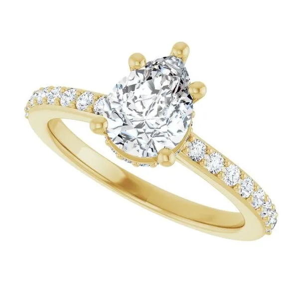 Hidden Halo-Style Engagement Ring Image 5 The Ring Austin Round Rock, TX