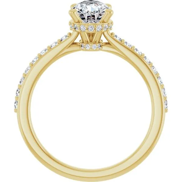 Hidden Halo-Style Engagement Ring Image 2 J. Thomas Jewelers Rochester Hills, MI