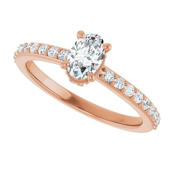 Hidden Halo-Style Engagement Ring Image 5 Clater Jewelers Louisville, KY