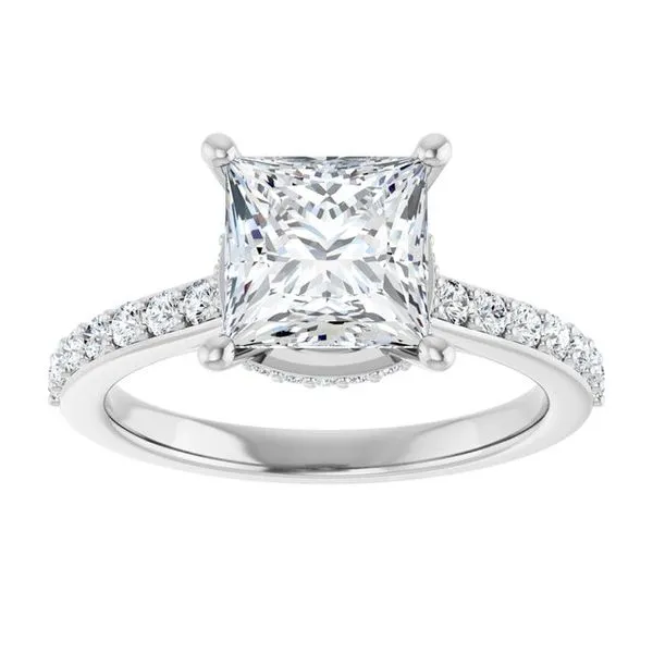 Hidden Halo-Style Engagement Ring Image 3 Raleigh Diamond Fine Jewelry Raleigh, NC