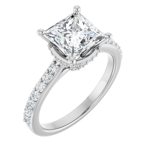 Hidden Halo-Style Engagement Ring Mark Jewellers La Crosse, WI