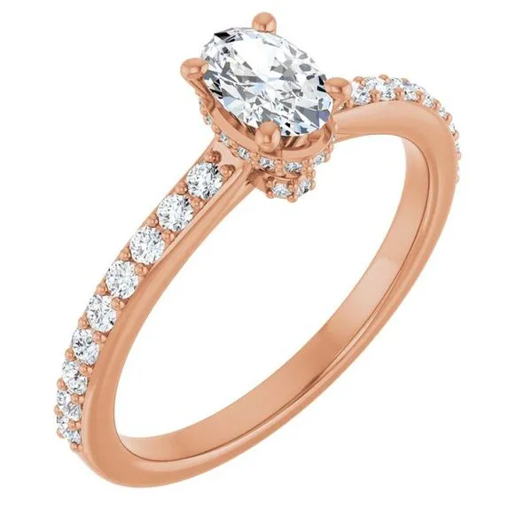 Hidden Halo-Style Engagement Ring Don's Jewelry & Design Washington, IA