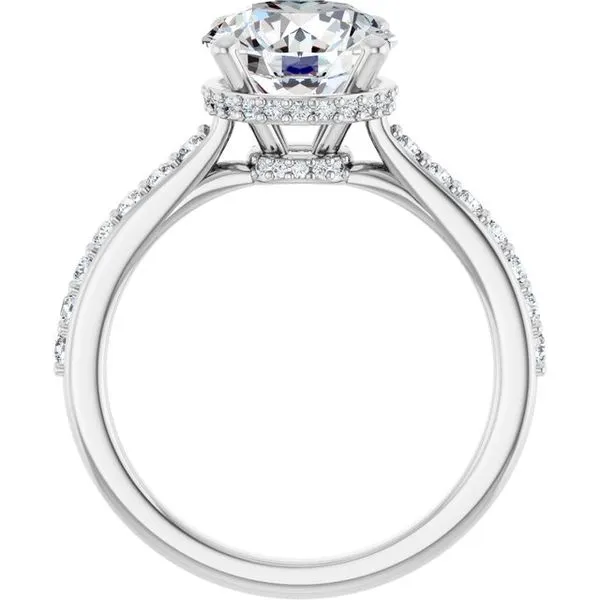 Hidden Halo-Style Engagement Ring Image 2 The Ring Austin Round Rock, TX