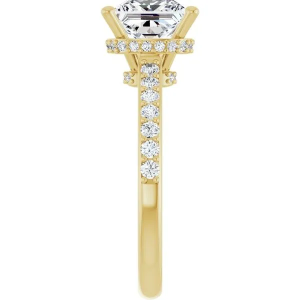 Hidden Halo-Style Engagement Ring Image 4 JF Jones Jewelers Rochester, NY