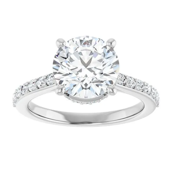 Hidden Halo-Style Engagement Ring Image 3 Shipley's Fine Jewelry Hampstead, MD