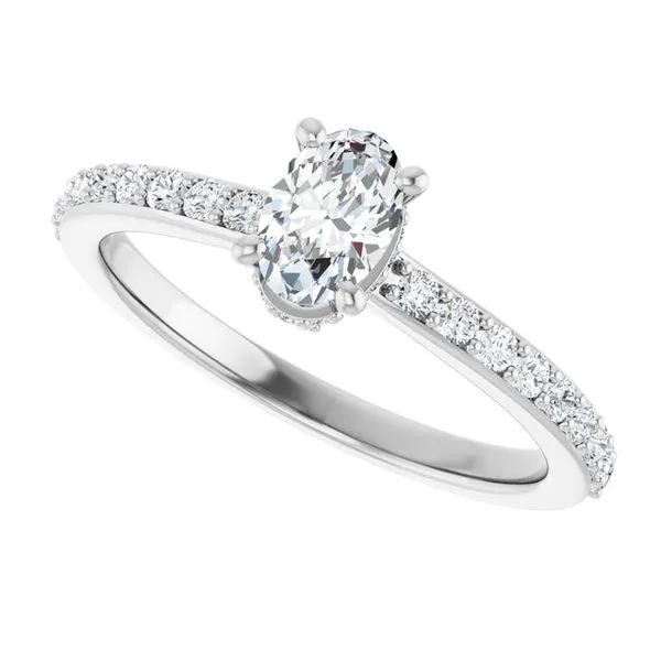 Hidden Halo-Style Engagement Ring Image 5 Arezzo Jewelers Elmwood Park, IL