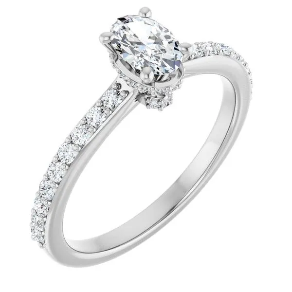 Hidden Halo-Style Engagement Ring Ocean View Jewelers Millville, DE