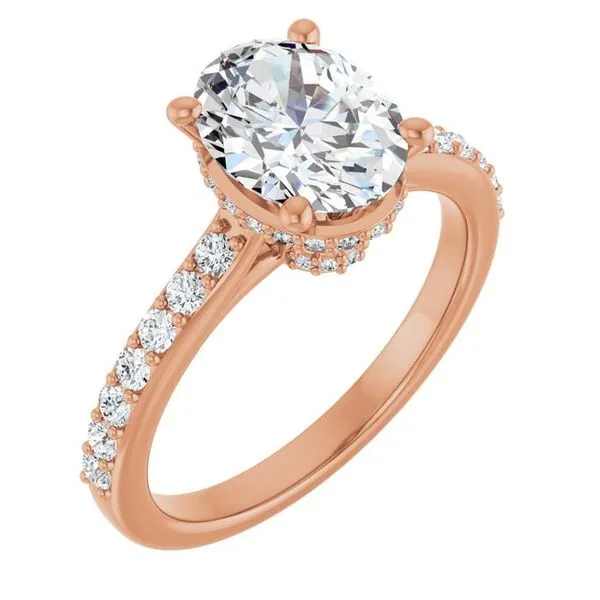 Hidden Halo-Style Engagement Ring Clater Jewelers Louisville, KY