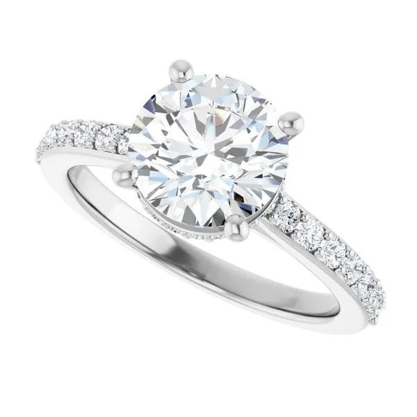 Hidden Halo-Style Engagement Ring Image 5 J. Thomas Jewelers Rochester Hills, MI