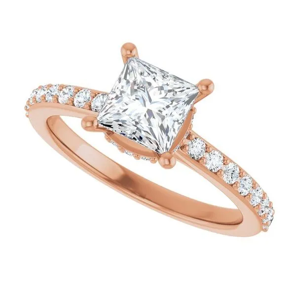 Hidden Halo-Style Engagement Ring Image 5 Arezzo Jewelers Elmwood Park, IL