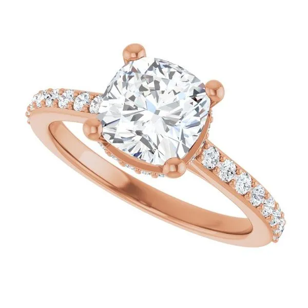 Hidden Halo-Style Engagement Ring Image 5 Vulcan's Forge LLC KANSAS CITY, MO