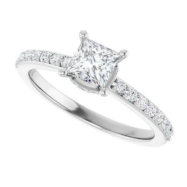 Hidden Halo-Style Engagement Ring Image 5 Redlands Jewelers Redlands, CA