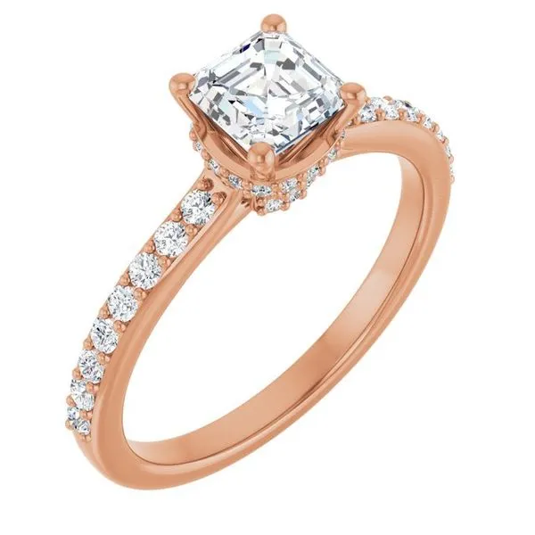 Hidden Halo-Style Engagement Ring Michael Szwed Jewelers Longmeadow, MA