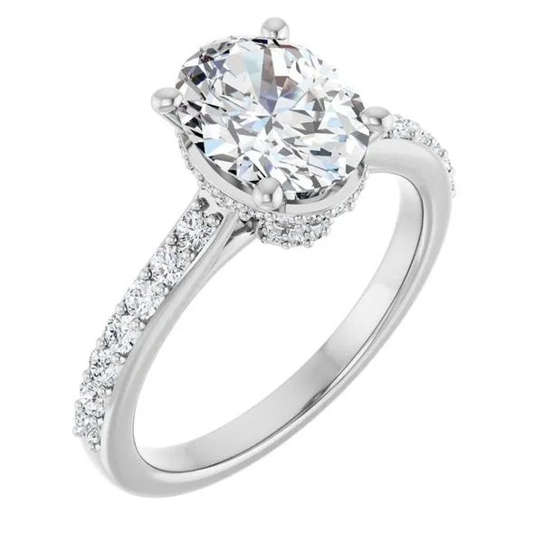 Hidden Halo-Style Engagement Ring Clater Jewelers Louisville, KY