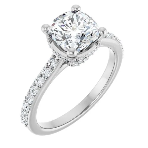 Hidden Halo-Style Engagement Ring The Jewelry Source El Segundo, CA