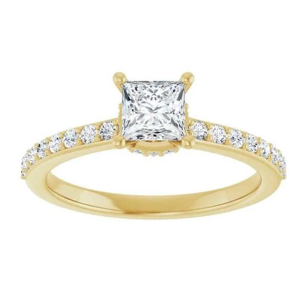Hidden Halo-Style Engagement Ring Image 3 Michael Szwed Jewelers Longmeadow, MA