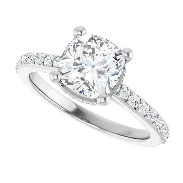 Hidden Halo-Style Engagement Ring Image 5 Paul James Jewelers Angels Camp, CA
