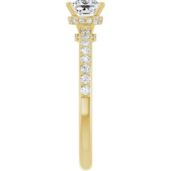 Hidden Halo-Style Engagement Ring Image 4 The Jewelry Source El Segundo, CA