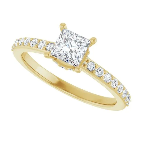 Hidden Halo-Style Engagement Ring Image 5 Clater Jewelers Louisville, KY