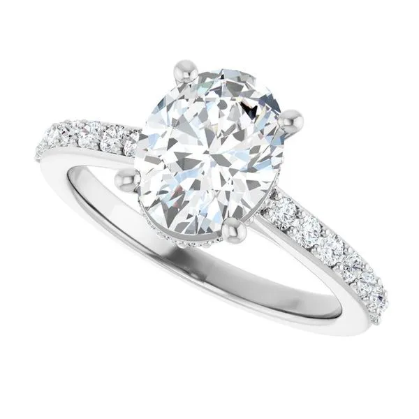 Hidden Halo-Style Engagement Ring Image 5 Austin's Fine Diamonds & Jewelry Lyndhurst, NJ