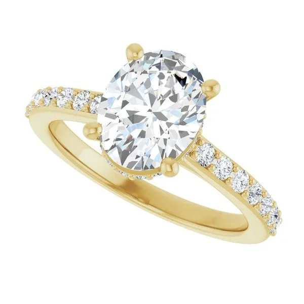 Hidden Halo-Style Engagement Ring Image 5 Raleigh Diamond Fine Jewelry Raleigh, NC