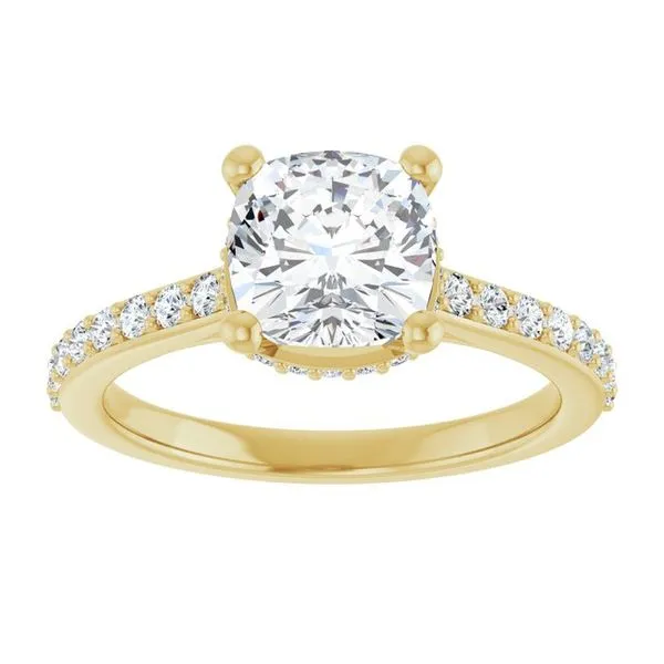 Hidden Halo-Style Engagement Ring Image 3 JF Jones Jewelers Rochester, NY