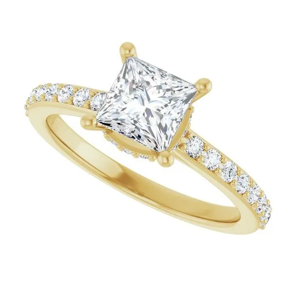 Hidden Halo-Style Engagement Ring Image 5 The Ring Austin Round Rock, TX