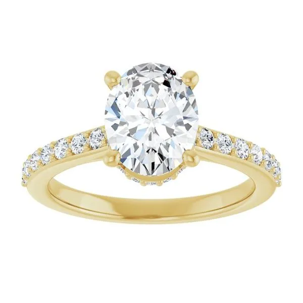 Hidden Halo-Style Engagement Ring Image 3 Arezzo Jewelers Elmwood Park, IL