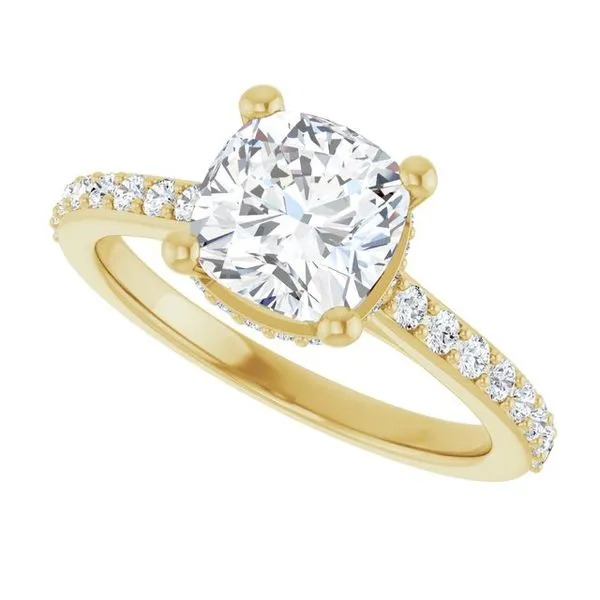Hidden Halo-Style Engagement Ring Image 5 Austin's Fine Diamonds & Jewelry Lyndhurst, NJ