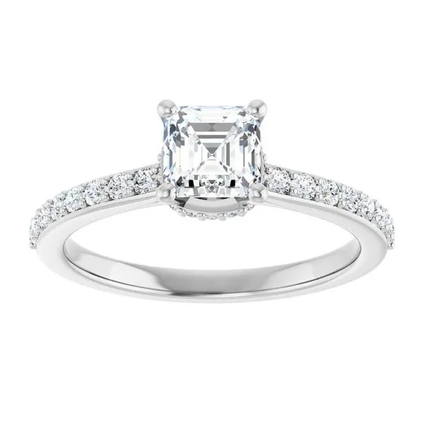 Hidden Halo-Style Engagement Ring Image 3 The Jewelry Source El Segundo, CA