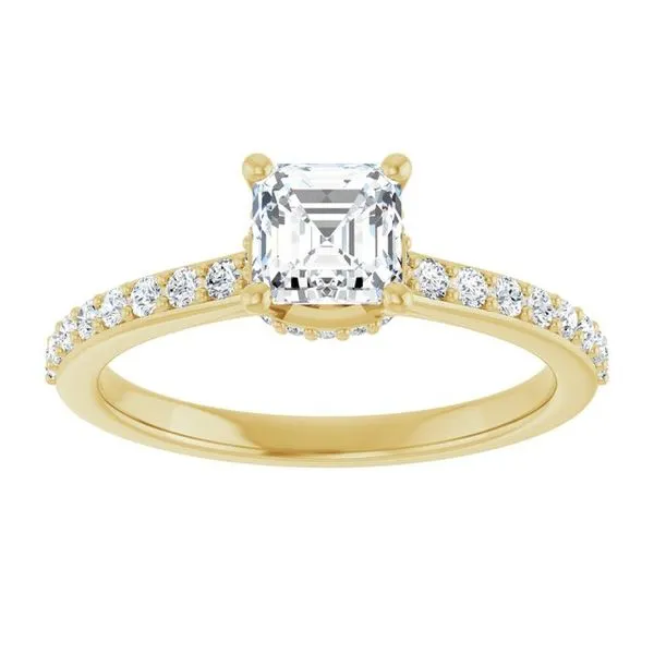 Hidden Halo-Style Engagement Ring Image 3 The Ring Austin Round Rock, TX