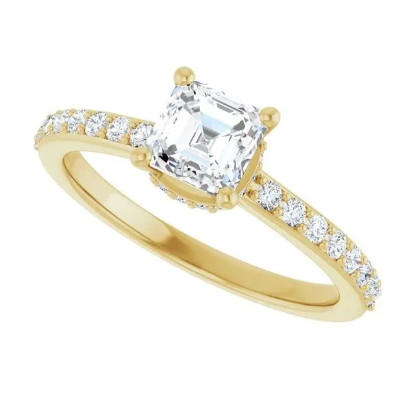 Hidden Halo-Style Engagement Ring Image 5 JF Jones Jewelers Rochester, NY