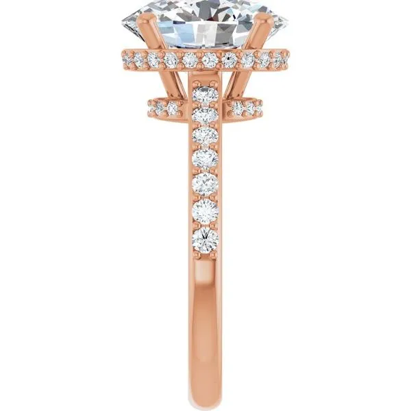 Hidden Halo-Style Engagement Ring Image 4 Clater Jewelers Louisville, KY