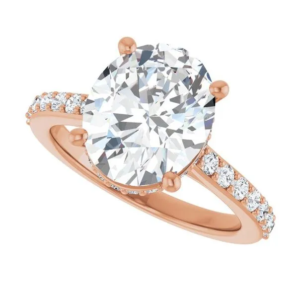 Hidden Halo-Style Engagement Ring Image 5 Michael Szwed Jewelers Longmeadow, MA