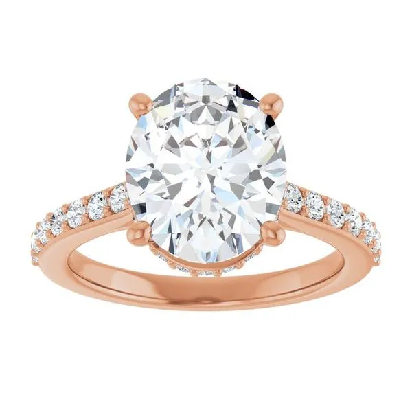 Hidden Halo-Style Engagement Ring Image 3 J. West Jewelers Round Rock, TX