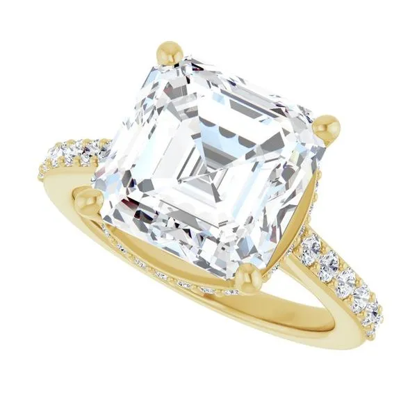 Hidden Halo-Style Engagement Ring Image 5 Raleigh Diamond Fine Jewelry Raleigh, NC